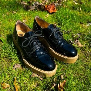 Black platform women’s shoes size 40